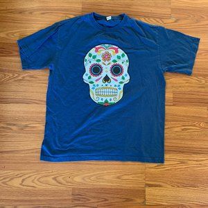 sugar skull t shirt made in mexico